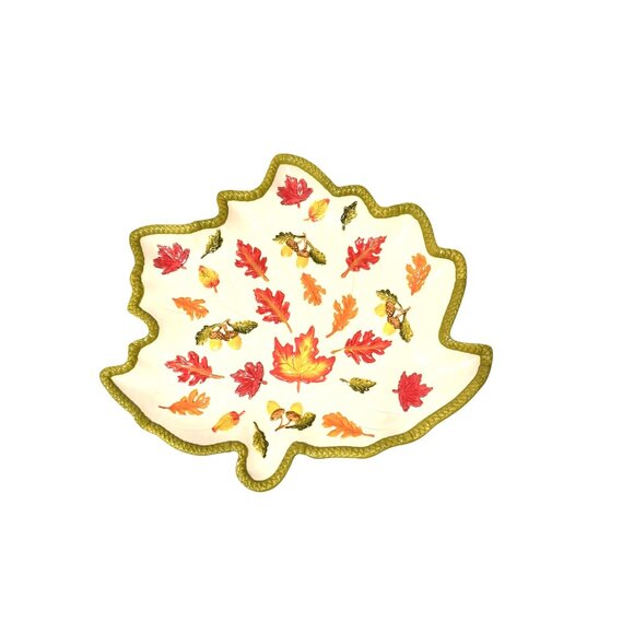 Temptations by Tara Seasonal Autumn Leaf Shaped Platter - Picture 6 of 6